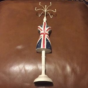 Union Jack British Flag Jewelry and Ring Stand